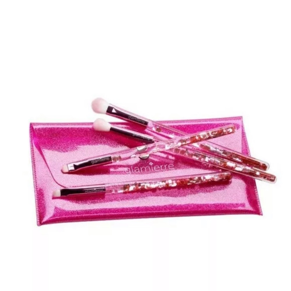 Floating hearts glitter Brush set